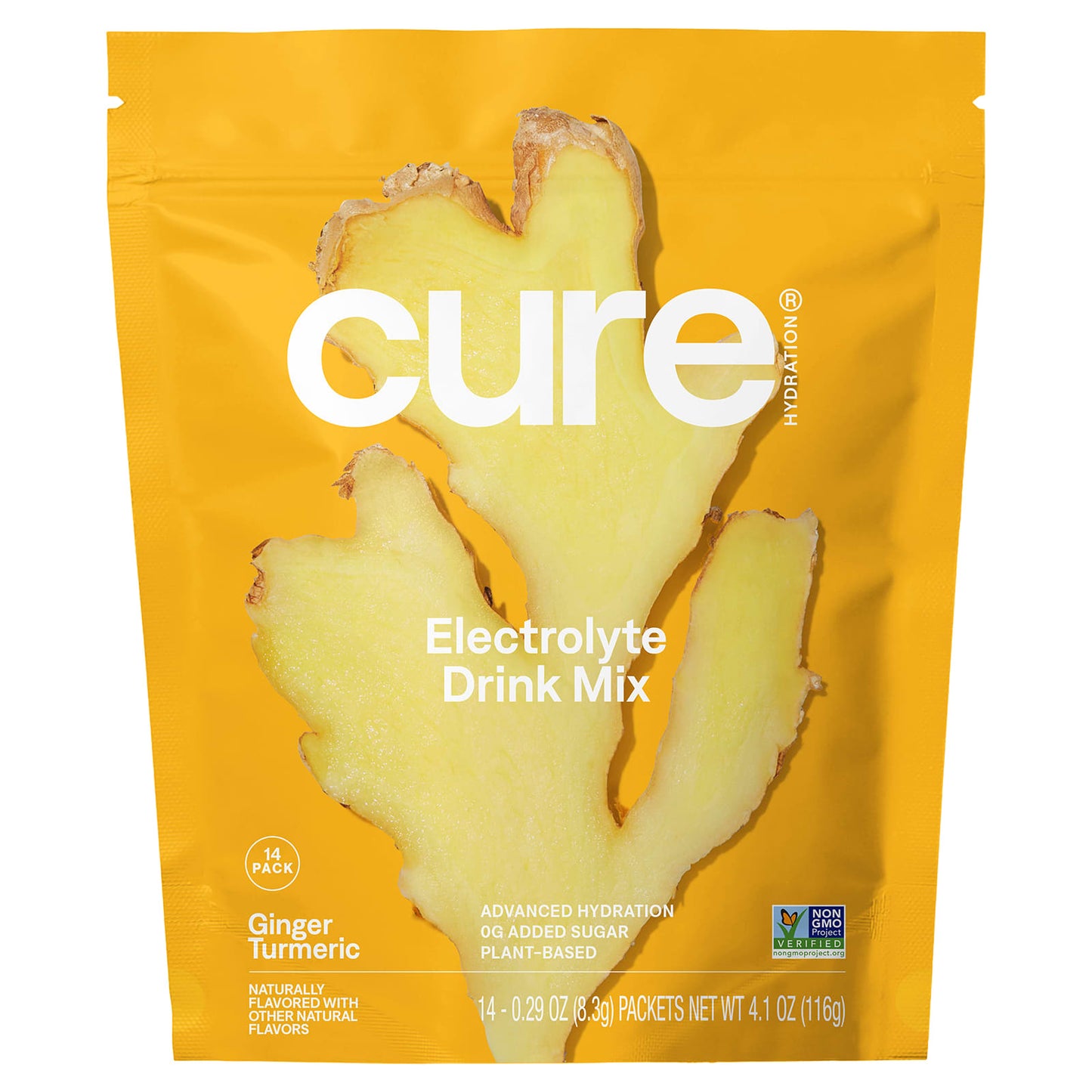 Ginger Turmeric Hydration Packets | Electrolyte Mix | Cure Hydration - Image 1