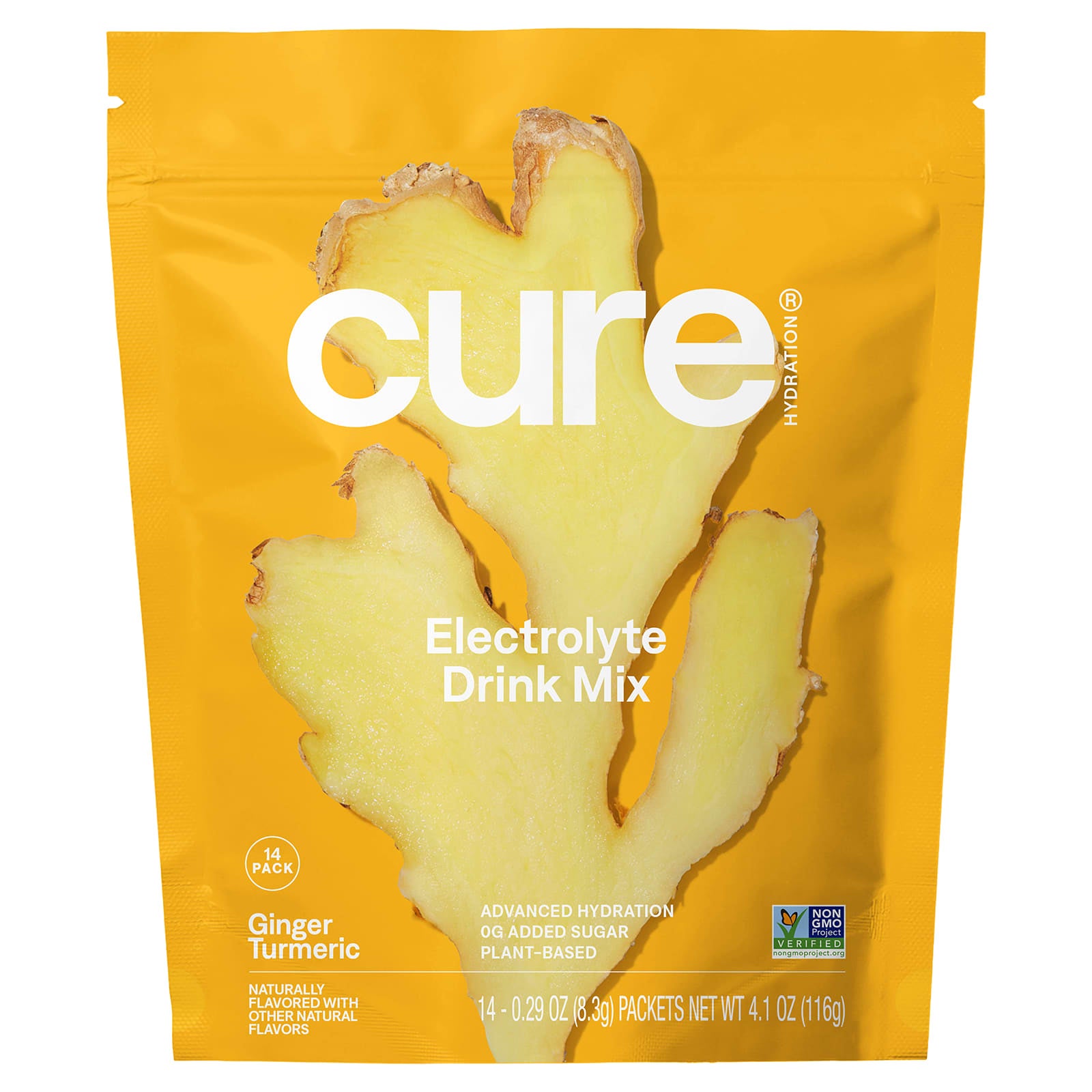 Ginger Turmeric Hydration Packets | Electrolyte Mix | Cure Hydration - Image 1