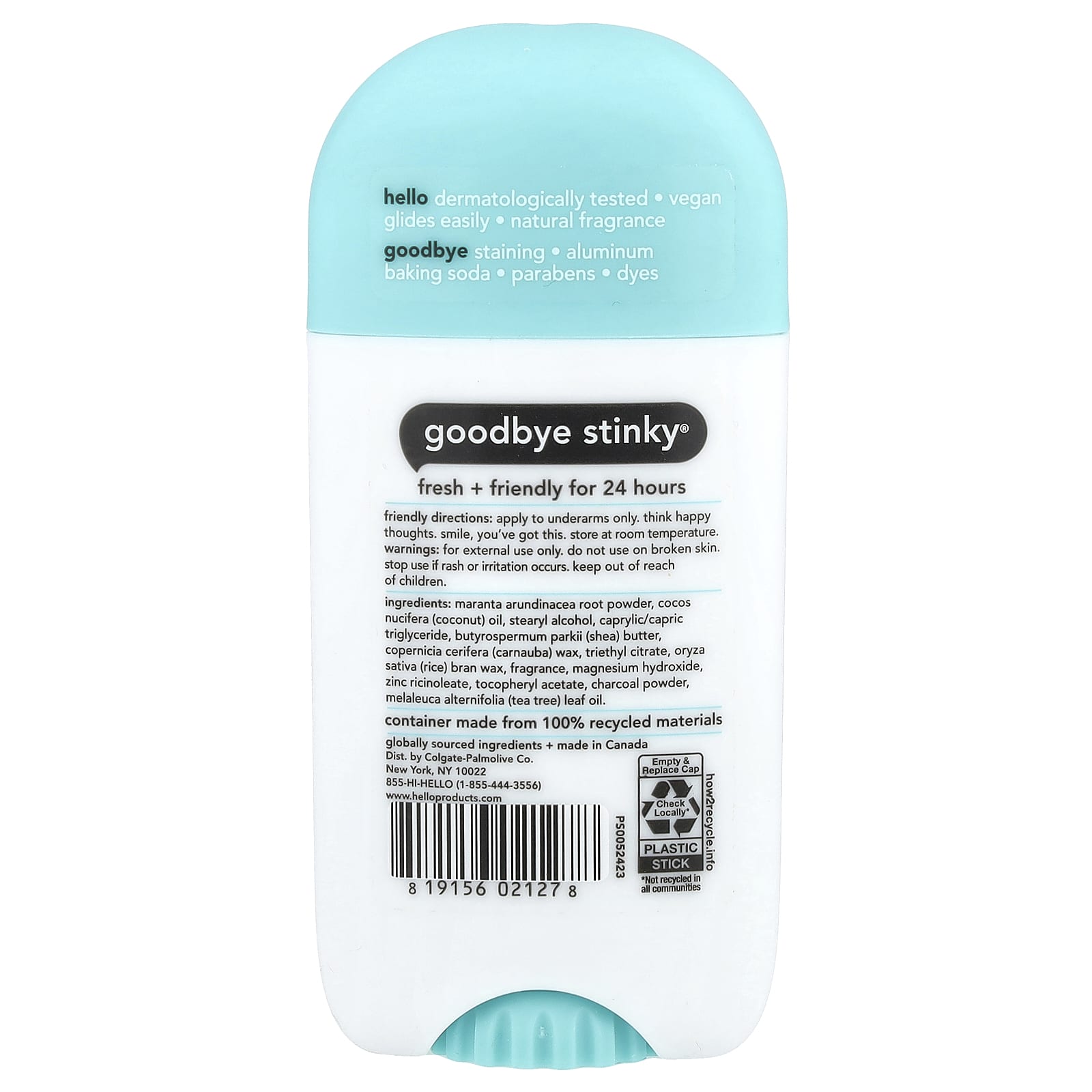 Effective 24 Hour Deodorant with Charcoal, Natural Fragrance & Vegan Formula - Image 2