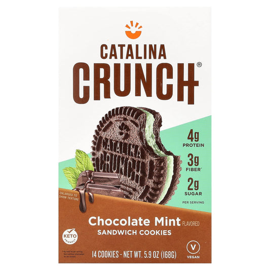 Crave-Worthy Chocolate Mint Sandwich Cookies, Keto Friendly, Vegan - Image 1