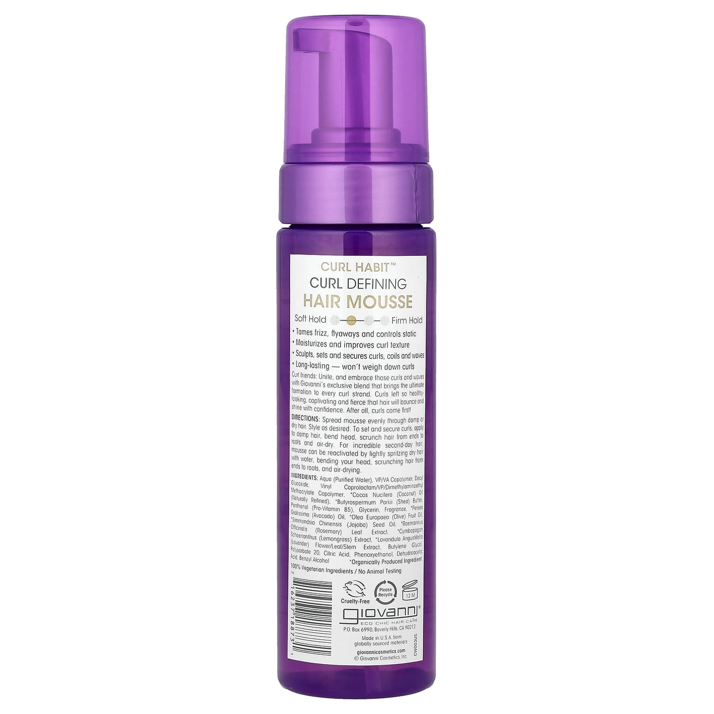 Giovanni Curl Habit Defining Hair Mousse for All Curl Types - Image 2