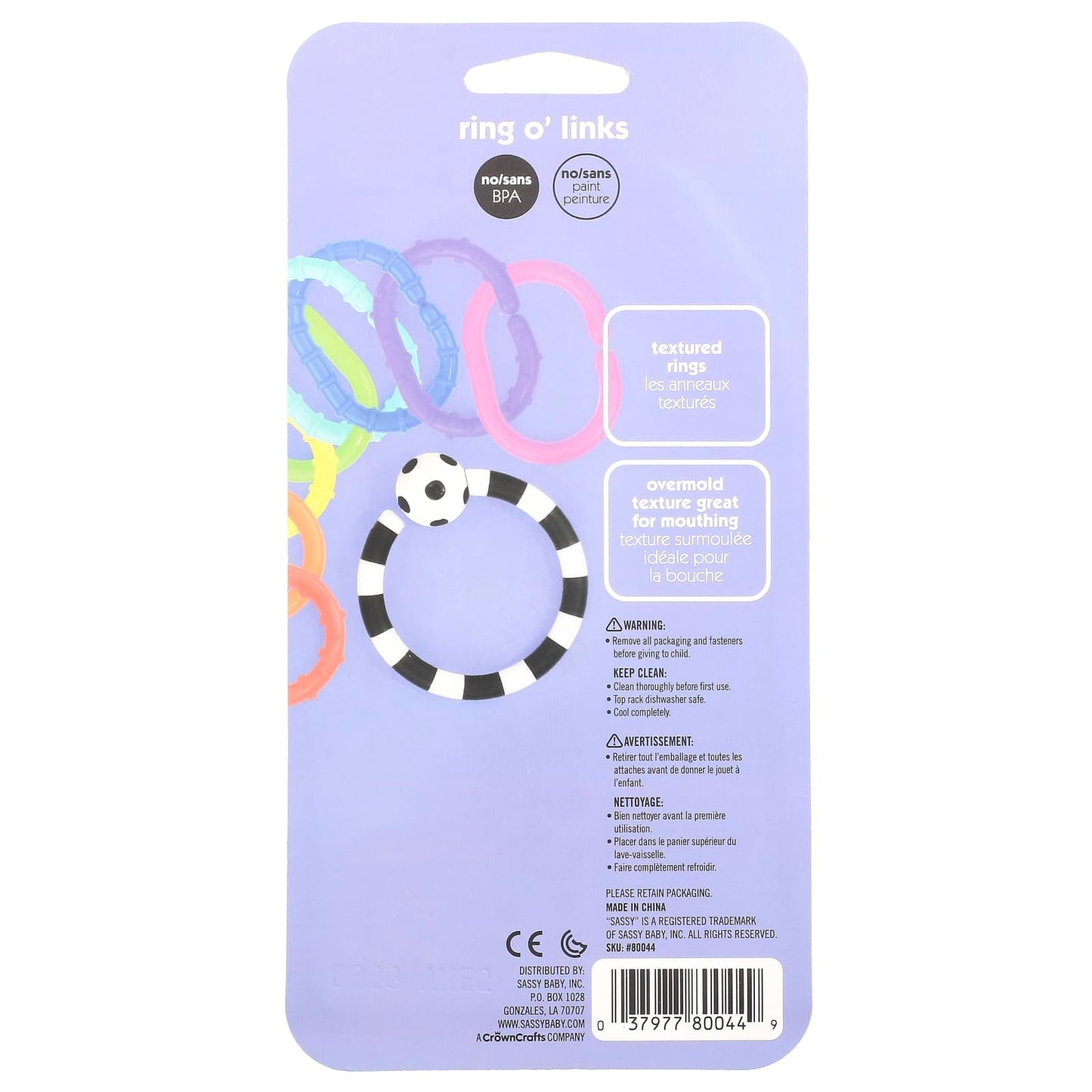 Sassy, Ring O' Links, 0+ Months, 9 Piece Set - Image 2