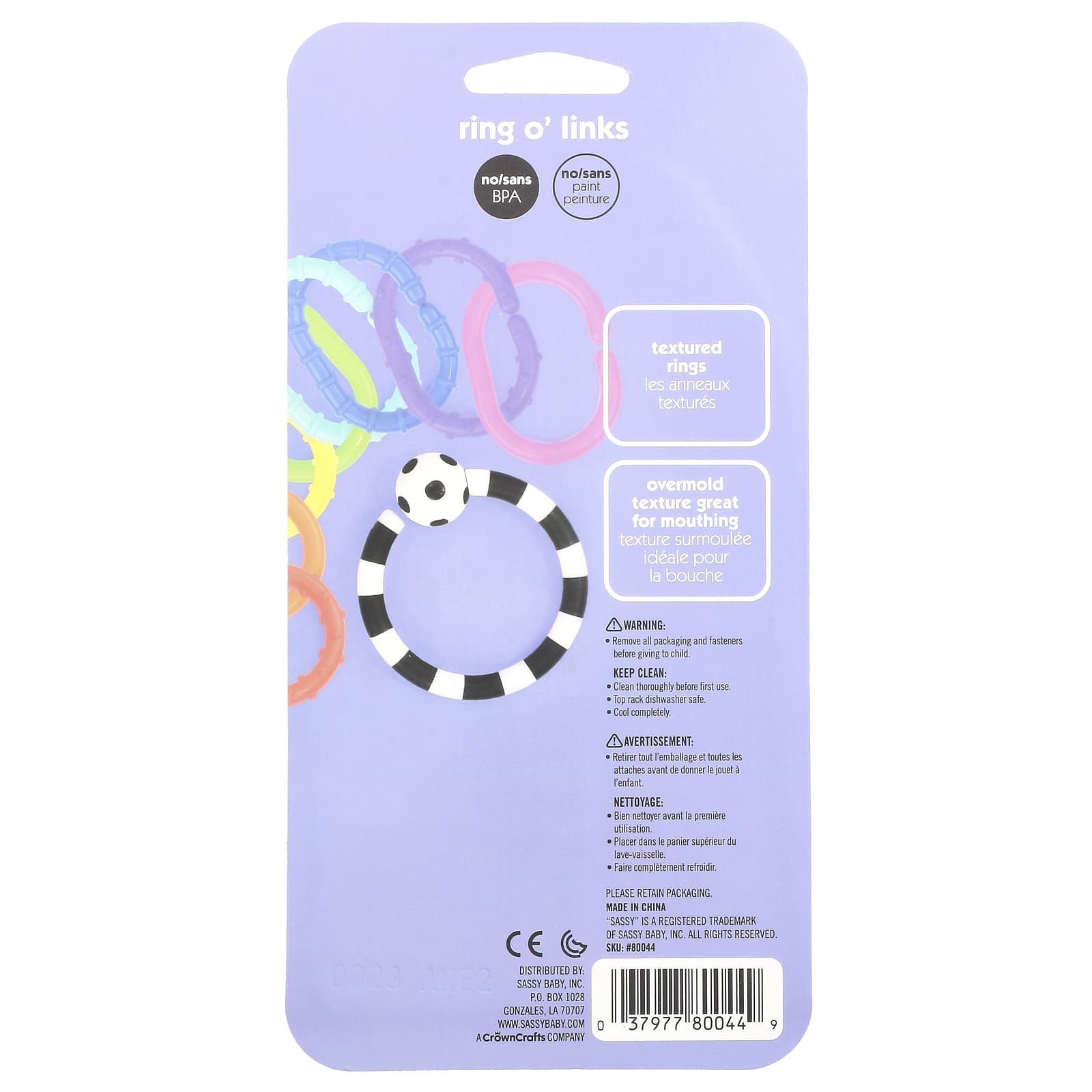 Sassy, Ring O' Links, 0+ Months, 9 Piece Set - Image 2