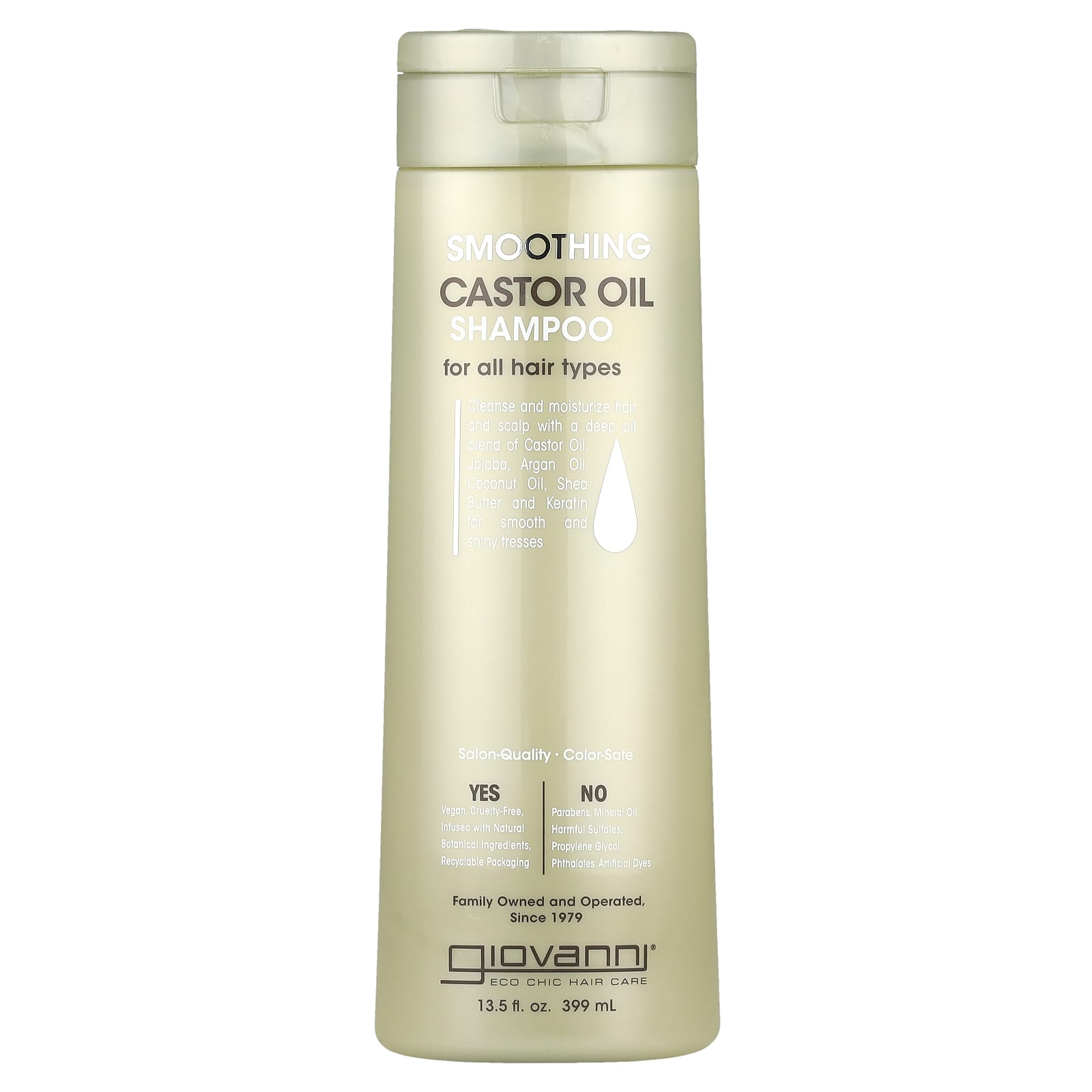 Giovanni Smoothing Castor Oil Shampoo for All Hair Types 13.5 fl oz - Image 1