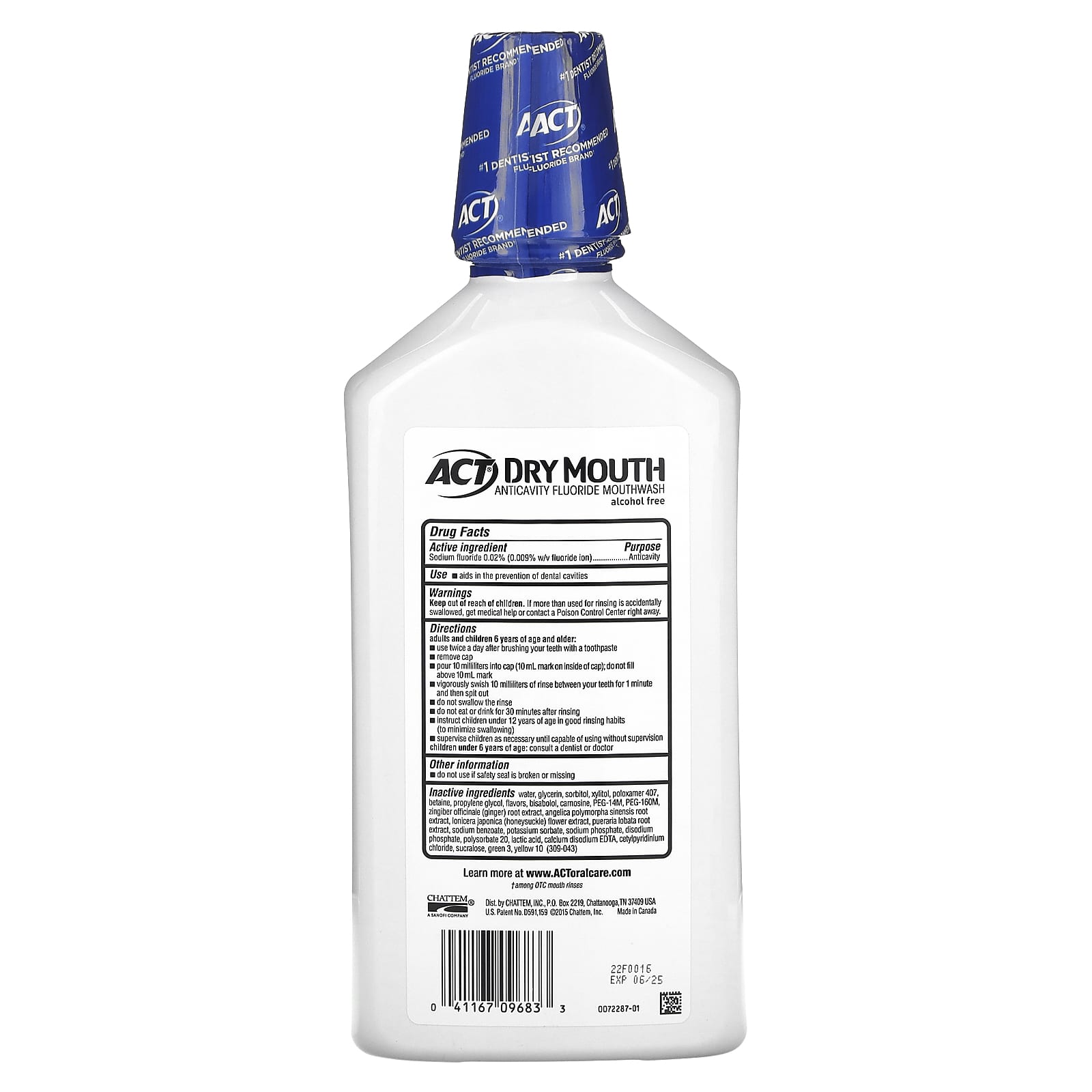 Act Dry Mouth Anticavity Mouthwash with Xylitol - Fresh Breath, Soothing Mint - Image 2