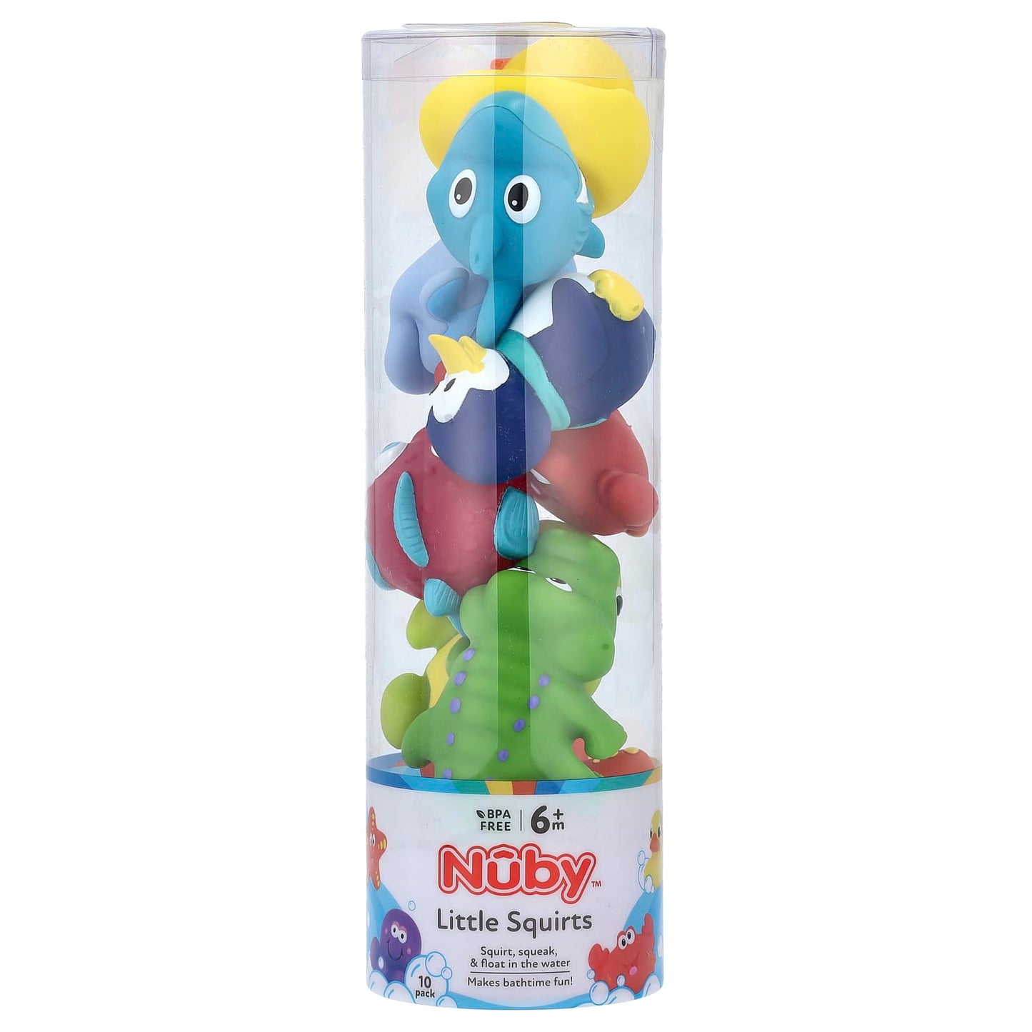 Nuby, Little Squirts, 6+ Months, 10 Pack - Image 1