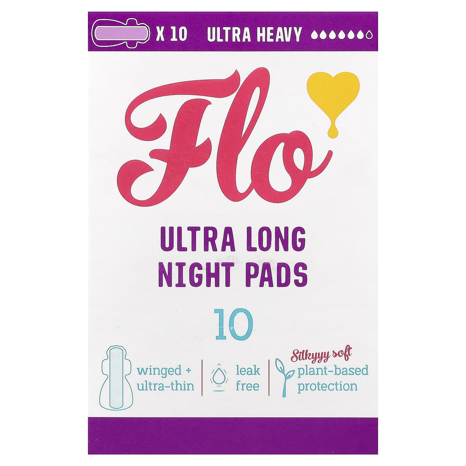 Eco-Friendly Ultra Long Night Pads for Heavy Flow | Here We Flo - Image 1