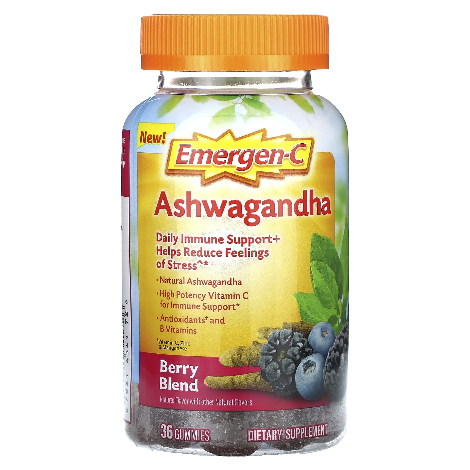 Boost Immunity & Reduce Stress with Emergen-C Ashwagandha Berry Gummies - Image 1