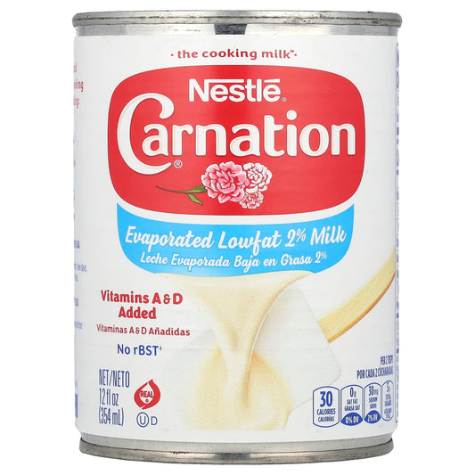 Carnation Evaporated Lowfat 2% Milk, 12 fl oz (354 ml) for Rich Recipes - Image 1