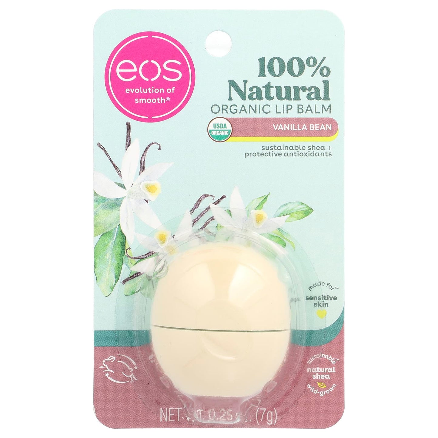 USDA Organic Vanilla Lip Balm for Sensitive Skin | EOS - Image 2