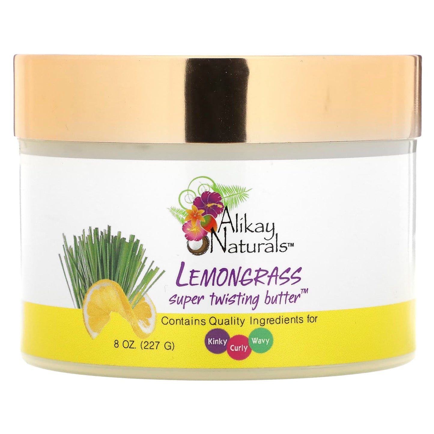 Lemongrass Twistout Styler by Alikay Naturals, 8 oz - Image 1