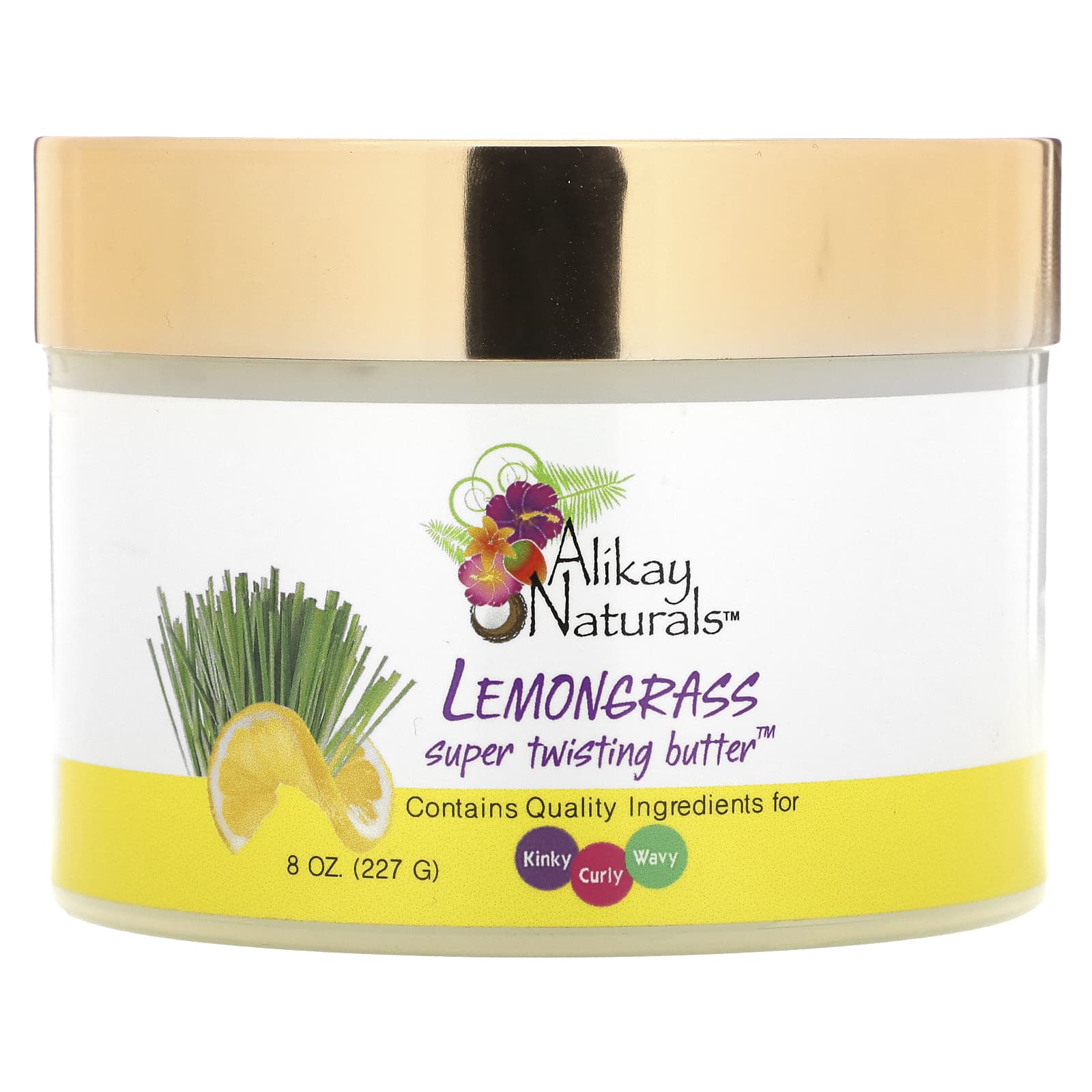 Lemongrass Twistout Styler by Alikay Naturals, 8 oz - Image 1