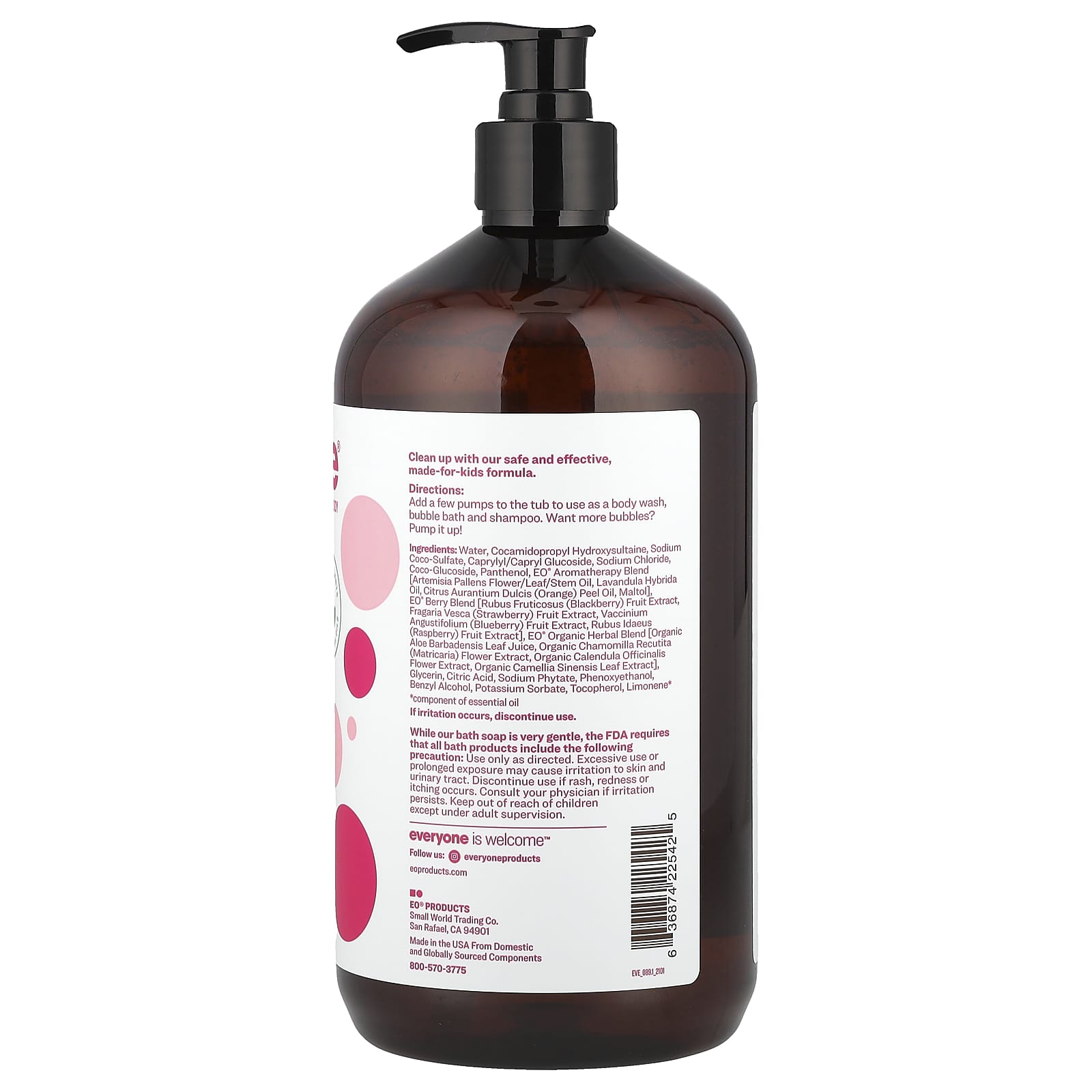 Everyone 3-in-1 Kids Soap, Berry Blast, Gentle & Hypoallergenic - Image 2