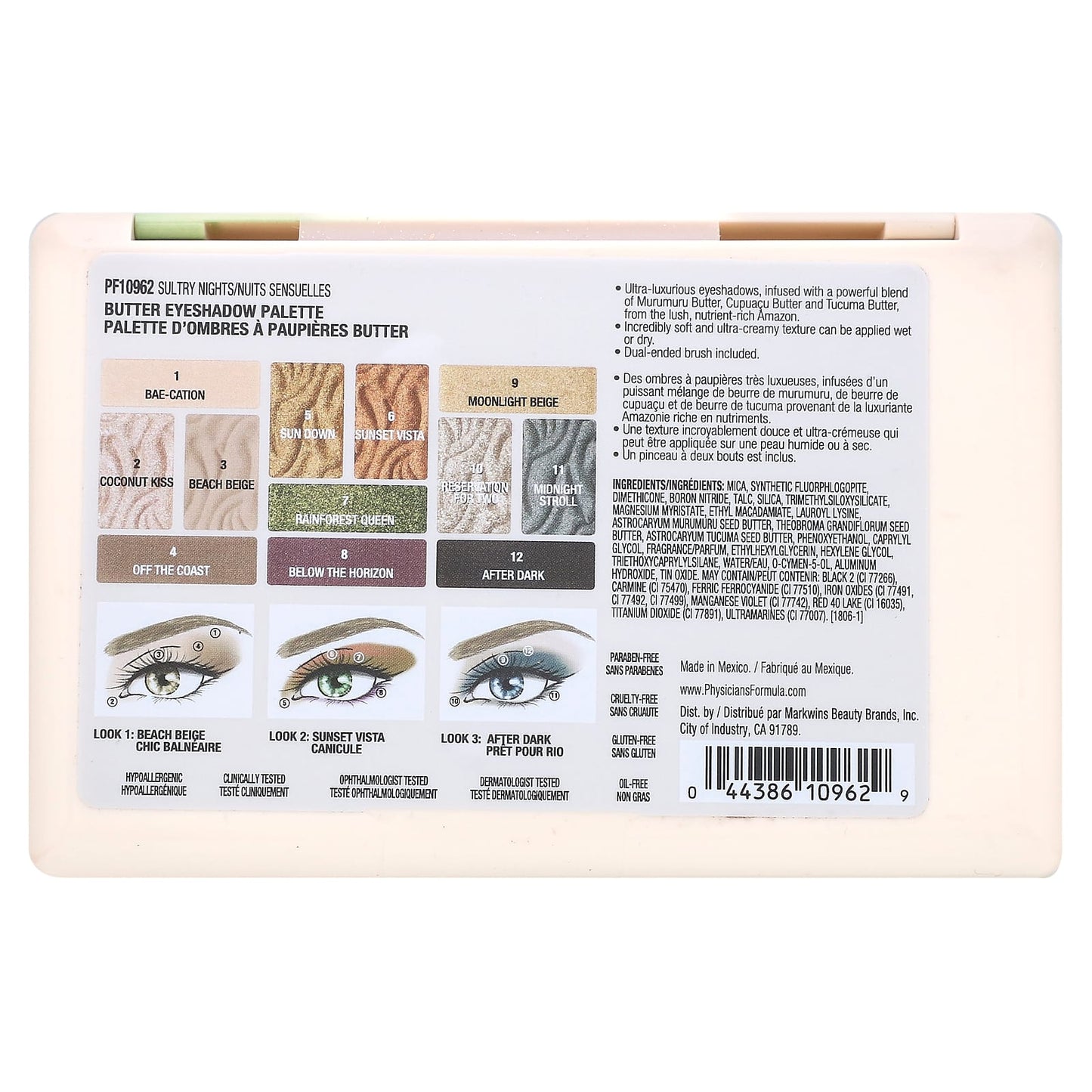 Physicians Formula, Butter Eyeshadow Palette, PF10962 Sultry Nights, 0.55 oz (15.6 g) - Image 2
