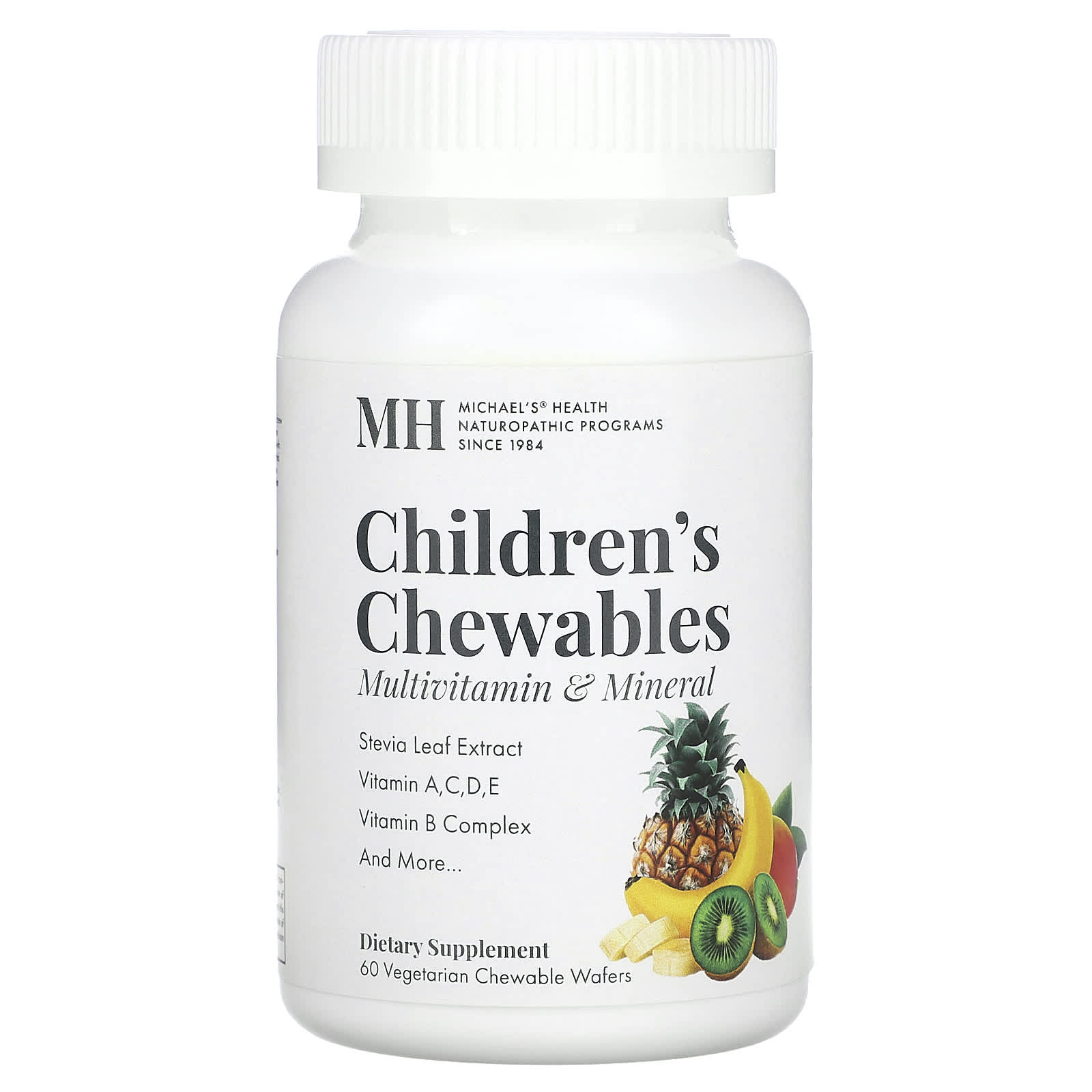 Michael's Health, Children's Chewables, Natural Fruit , 60 Vegetarian Chewable Wafers - Image 1