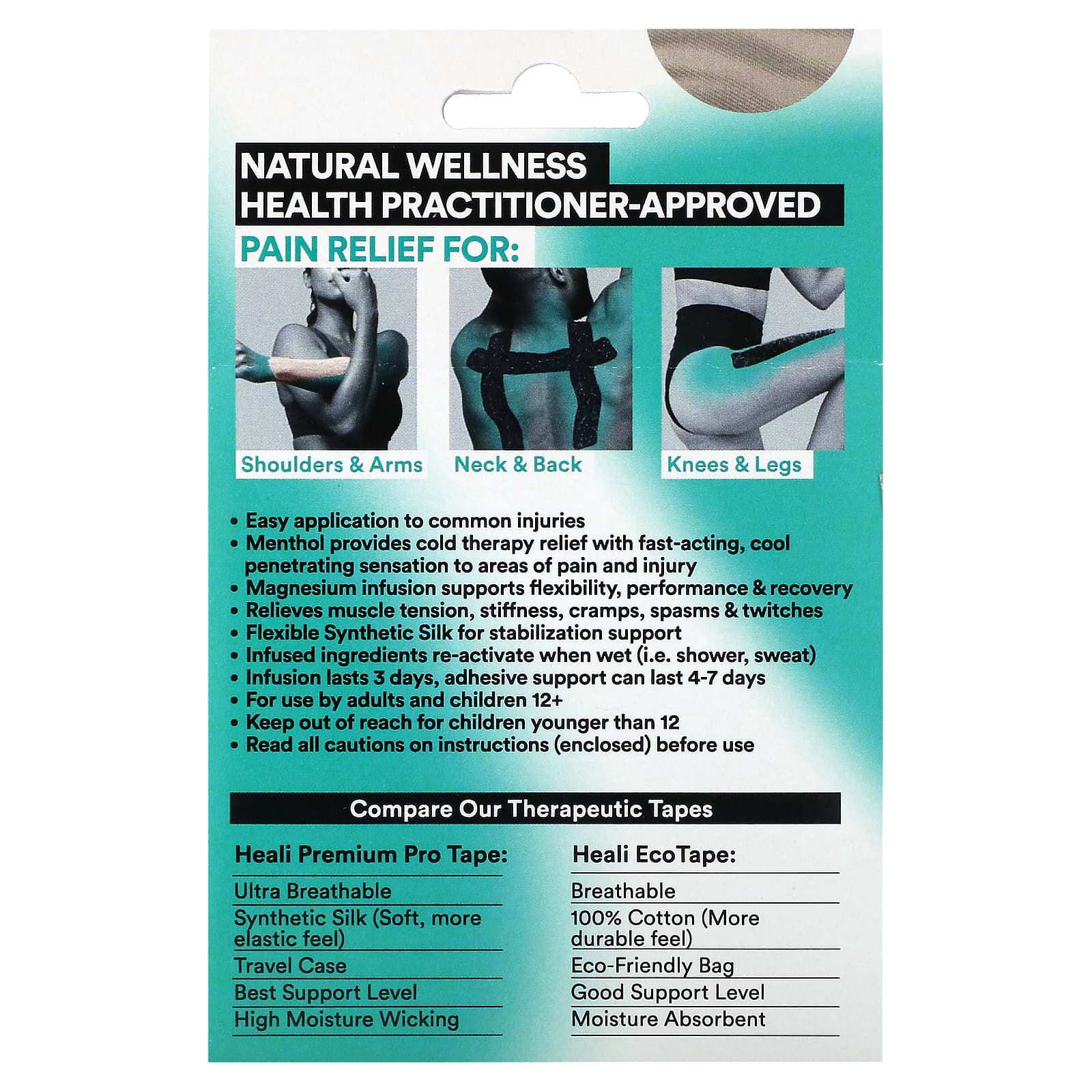Heali Medical Corp - Cooling Therapeutic Kinesiology Tape for Pain Relief - Image 2