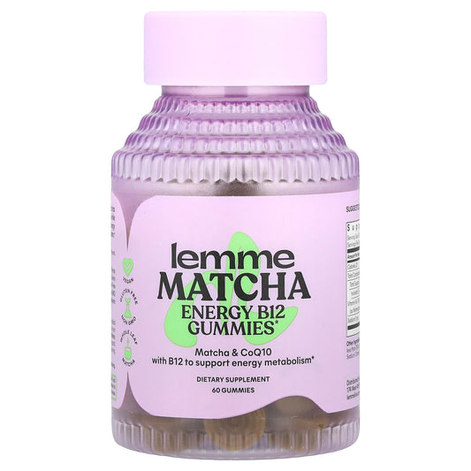 Lemme, Energy B12 & CoQ10 Gummies, Matcha, 60 Gummies - Image 1