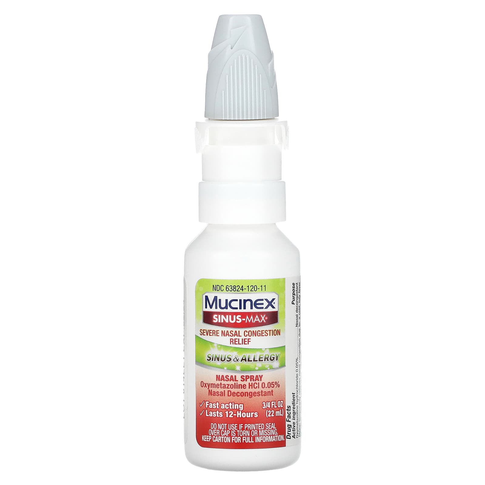 Mucinex, Sinus-Max, Severe Nasal Congestion Relief, 0.75 fl oz (22 ml) - Image 1