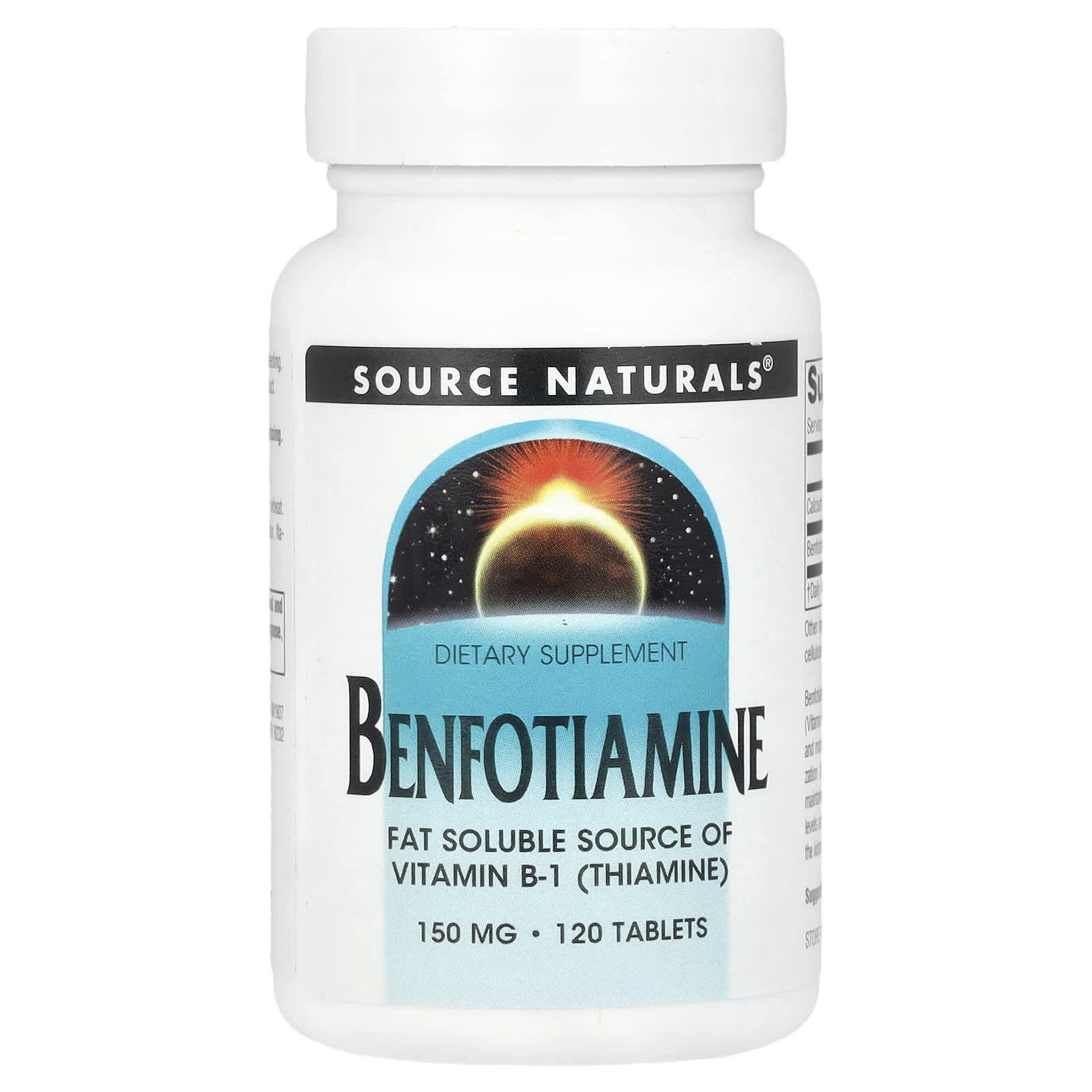 Source Naturals, Benfotiamine, 120 Tablets - Image 1