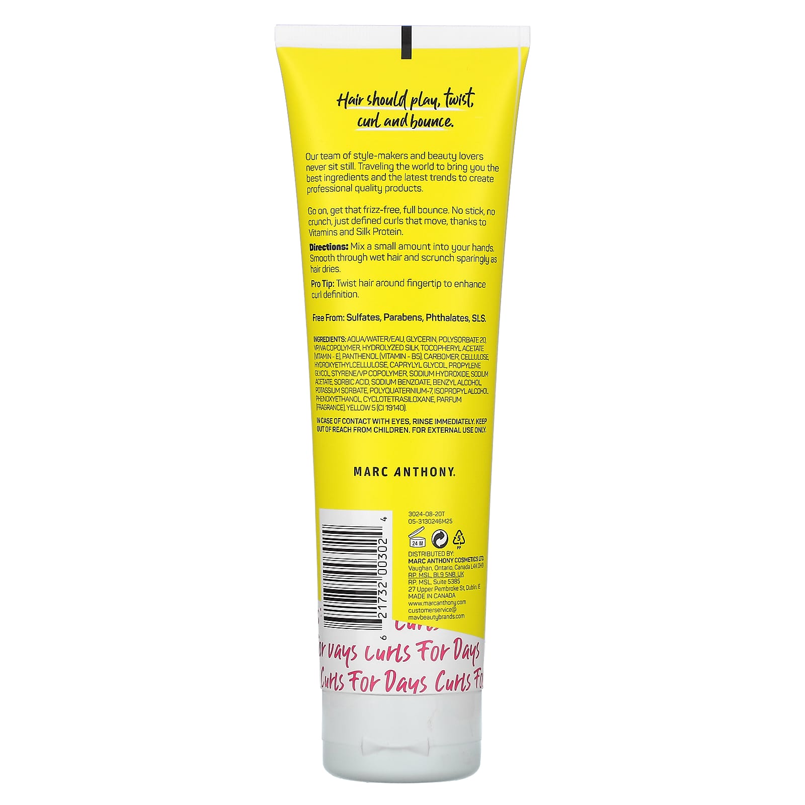 Marc Anthony, Strictly Curls, Curl Defining Lotion,  8.3 fl oz (245 ml) - Image 2