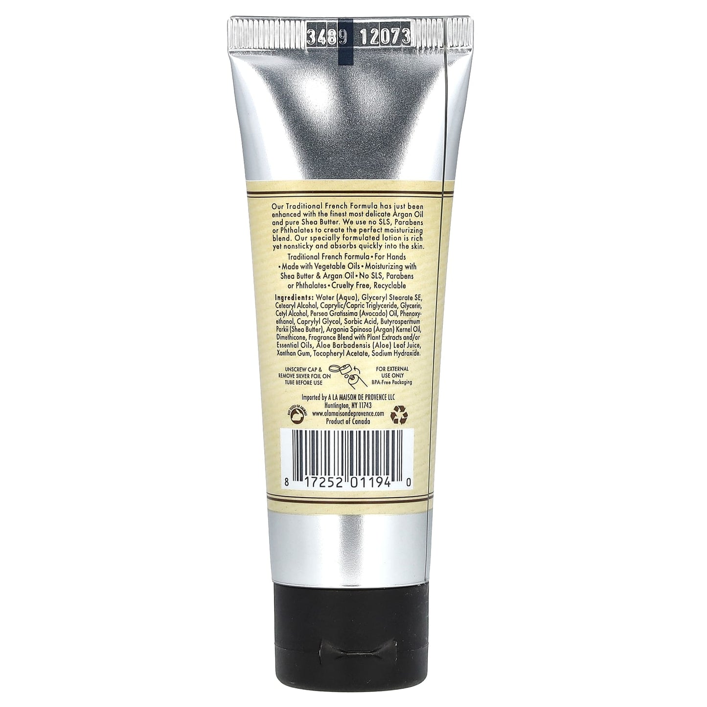 French Hand Cream with Argan Oil & Shea Butter, 1.7 fl oz (50 ml) - Image 2