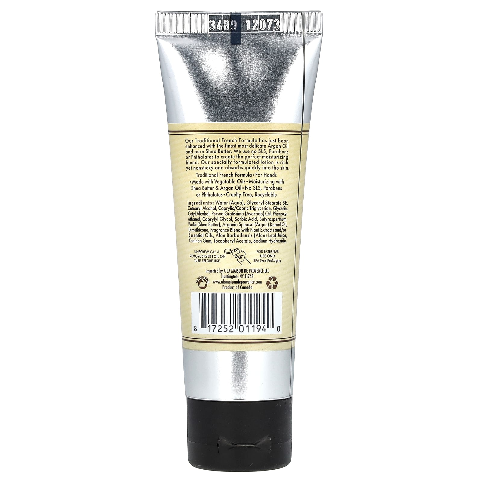 French Hand Cream with Argan Oil & Shea Butter, 1.7 fl oz (50 ml) - Image 2
