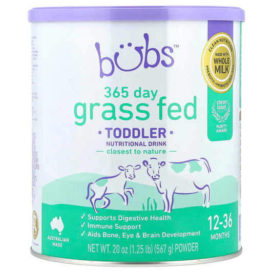 Aussie Bubs 365 Day Toddler Drink Powder, Grass Fed, 12-36 Months - Image 1