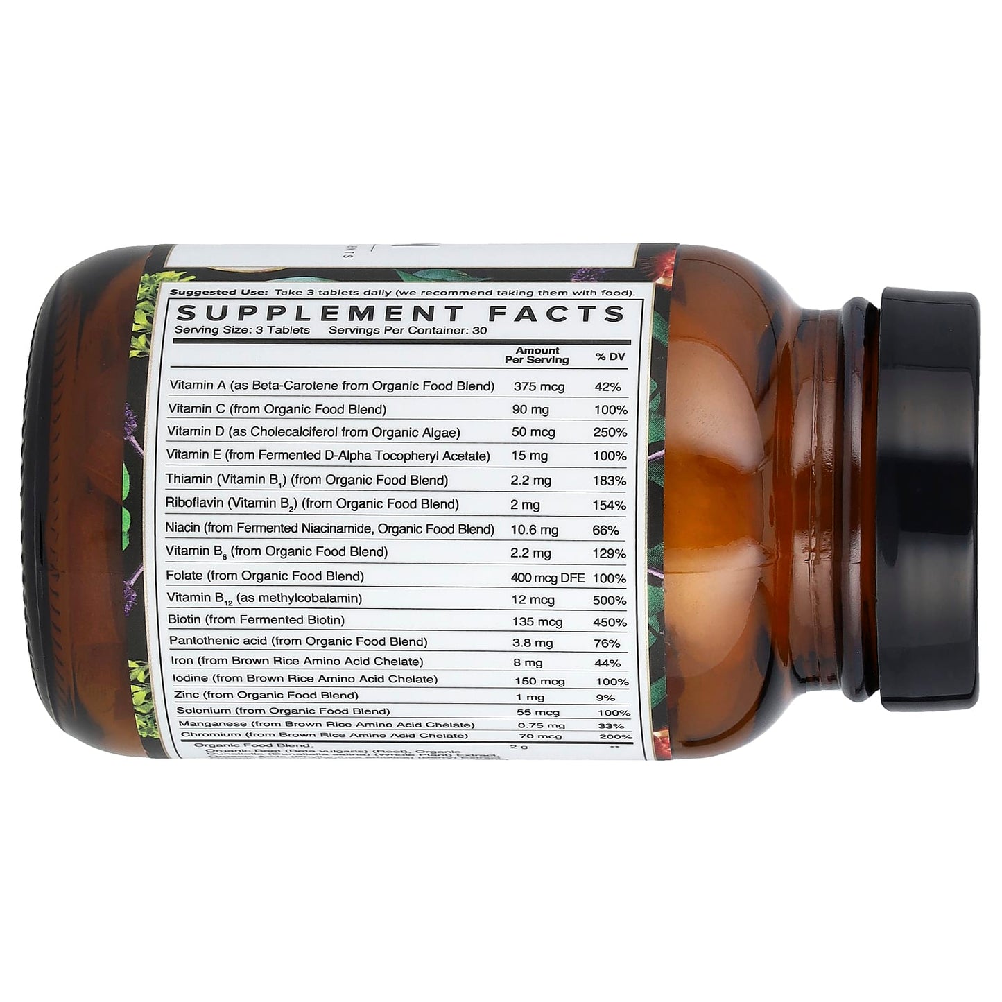 Truvani, Organic Multivitamin, 90 Tablets - Image 2
