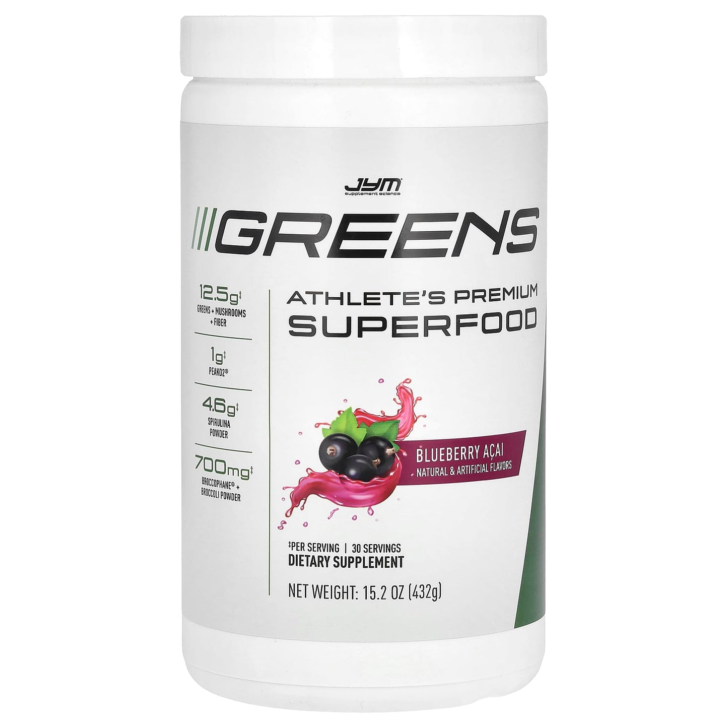 JYM Greens: Ultimate Plant-Based Superfood for Active Men & Women - Image 1