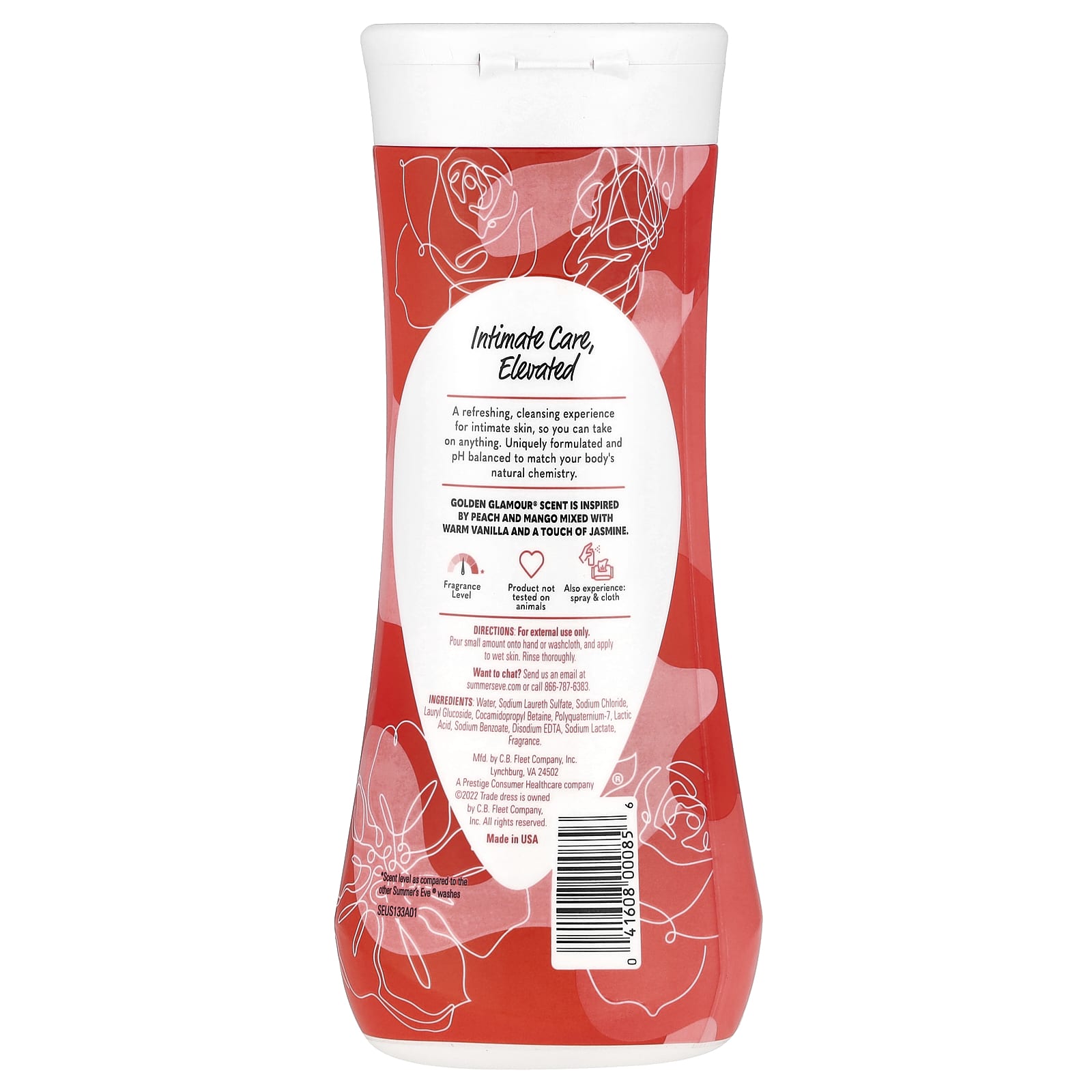 Summer's Eve, Golden Glamour®, 5 in 1 Daily Refreshing Wash, 15 fl oz (444 ml) - Image 2