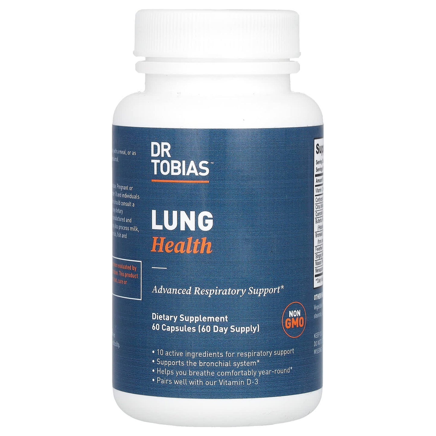 Dr. Tobias Lung Health Supplement for Respiratory Support - 60 Capsules - Image 1