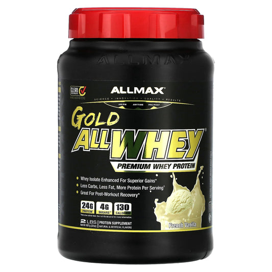ALLMAX Gold AllWhey Premium Whey Protein - French Vanilla 2 lbs - Image 1