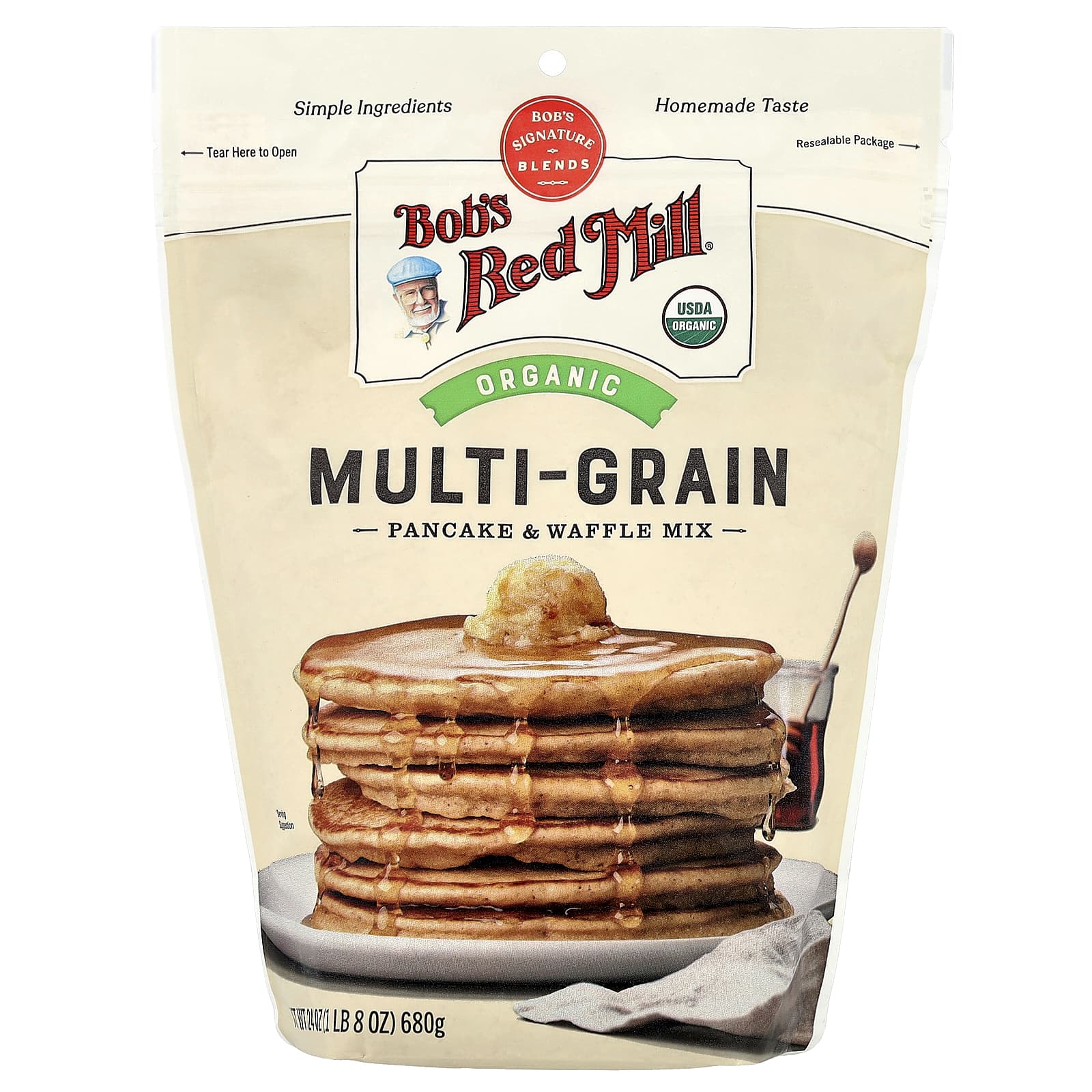 Organic Multi-Grain Pancake & Waffle Mix - USDA Certified by Bob's Red Mill - Image 1