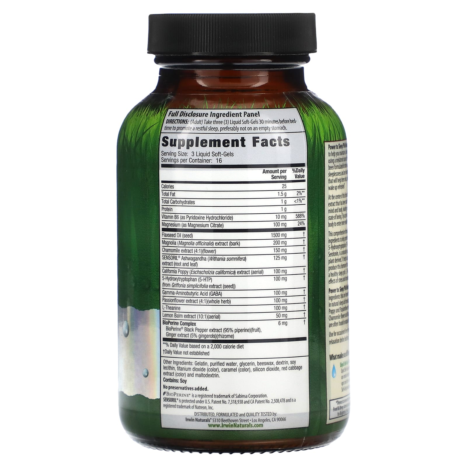 Natural Sleep Aid Melatonin-Free - Irwin Naturals - Image 2
