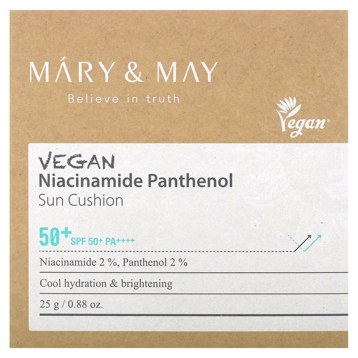 Mary & May, Vegan Niacinamide Panthenol, Sun Cushion, SPF 50+ PA++++, 0.88 oz (25 g) - Image 2