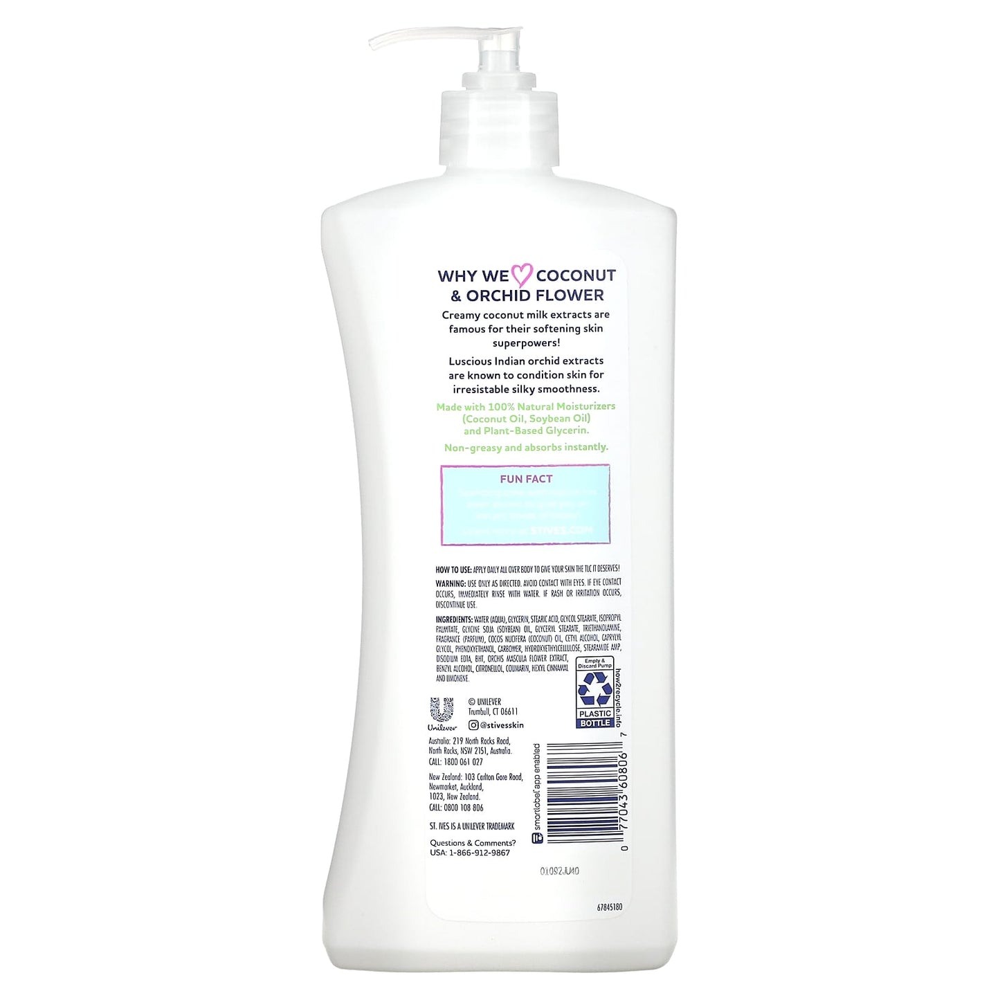 St. Ives, Softening Body Lotion, Coconut & Orchid, 21 fl oz (621 ml) - Image 2