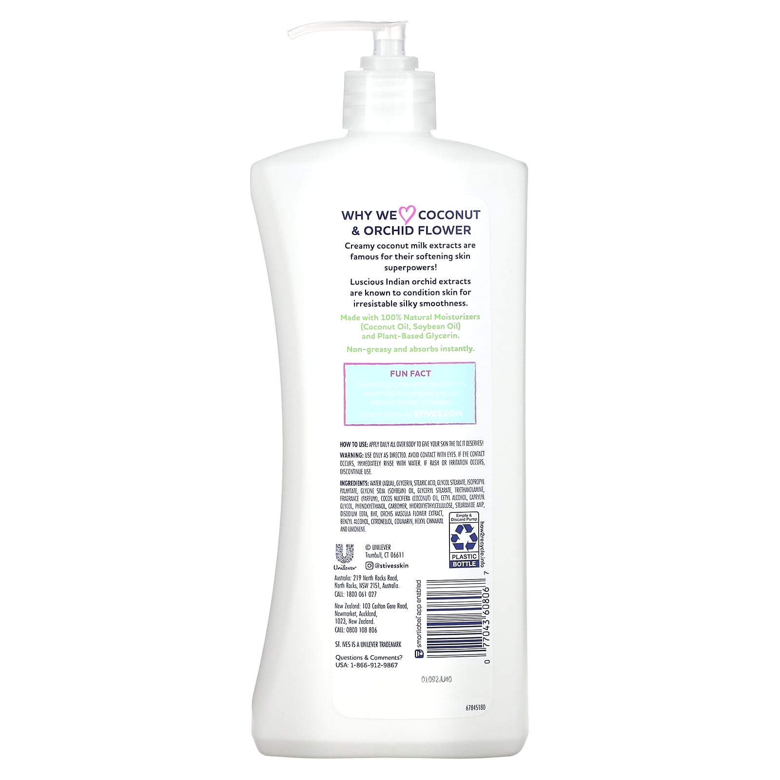 St. Ives, Softening Body Lotion, Coconut & Orchid, 21 fl oz (621 ml) - Image 2
