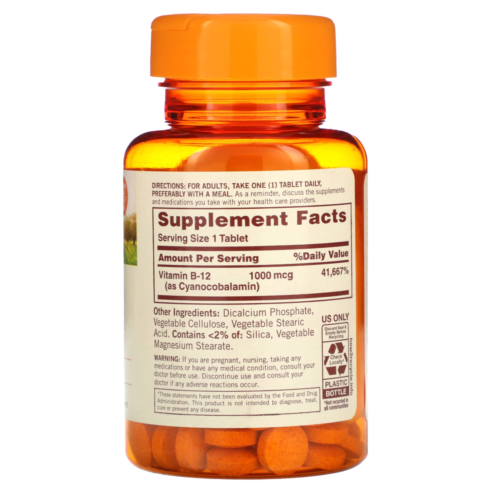 Sundown Naturals, B-12, 1,000 mcg, 60 Tablets - Image 2