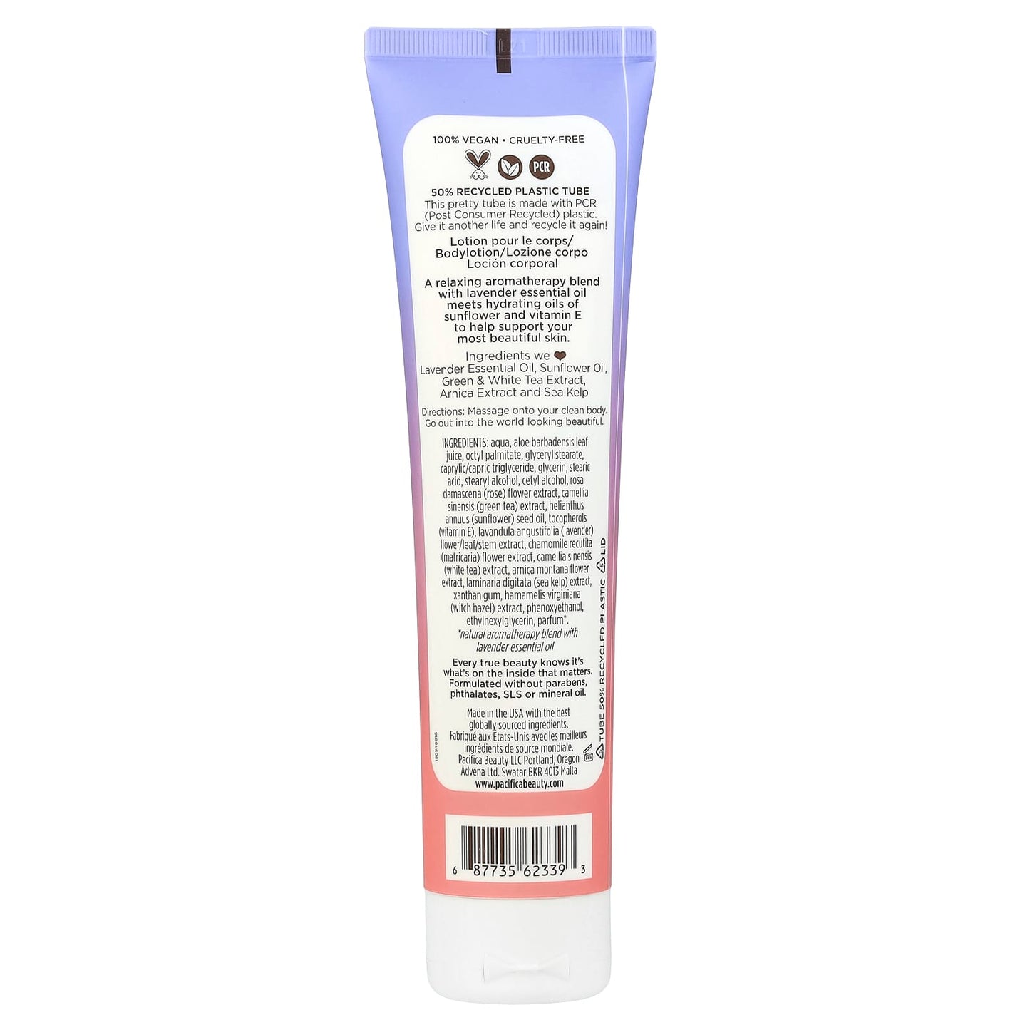 Pacifica, Lavender Moon, Body Lotion, Lavender Rose & Chamomile, 5 fl oz (147 ml) - Image 2