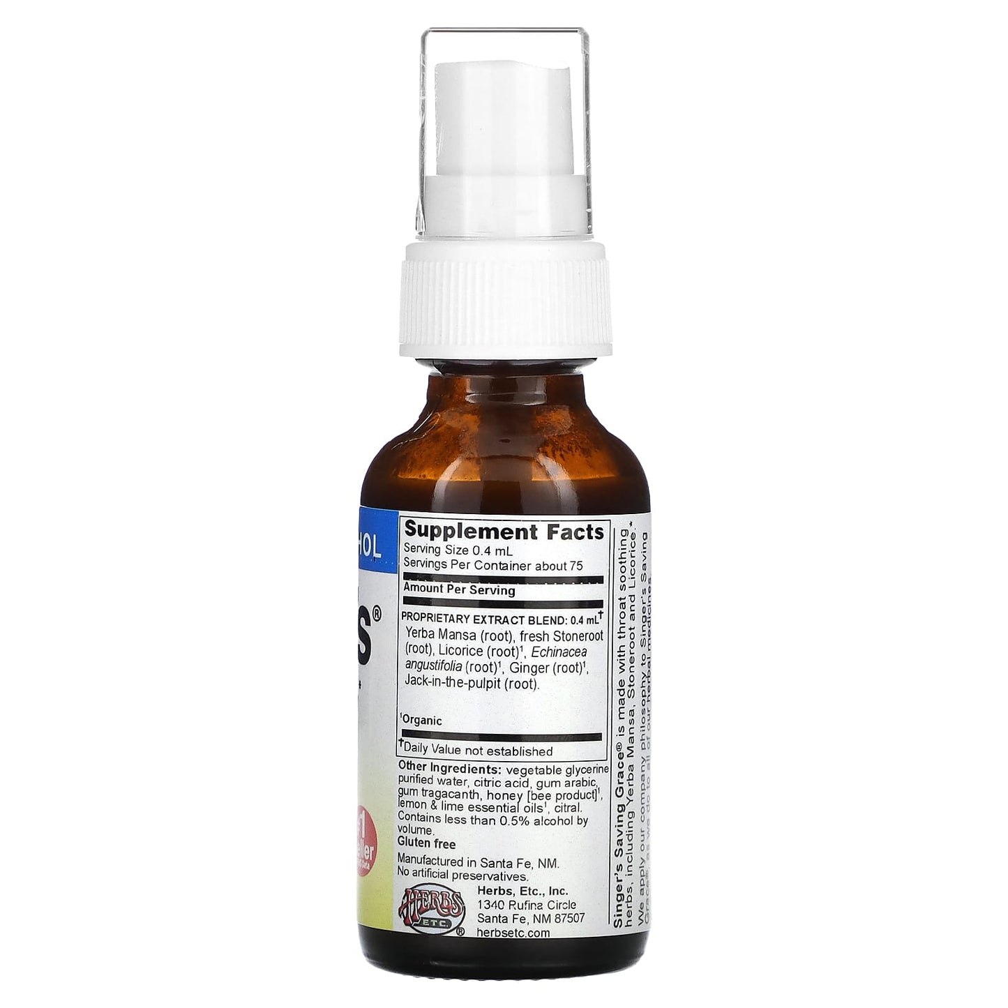 Natural Throat Soothing Spray - Lemon & Honey, Non-Alcohol, Gluten-Free - Image 2
