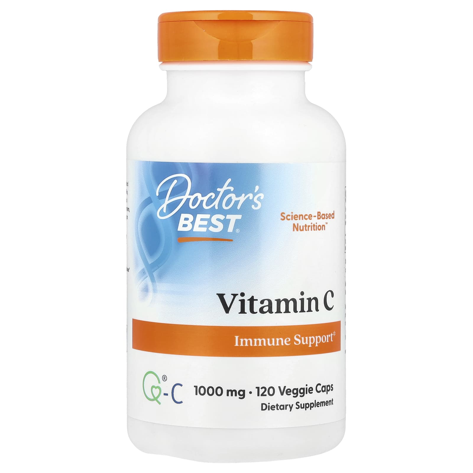 Doctor's Best Vitamin C 1000mg 120 Veggie Capsules for Immune Support - Image 1
