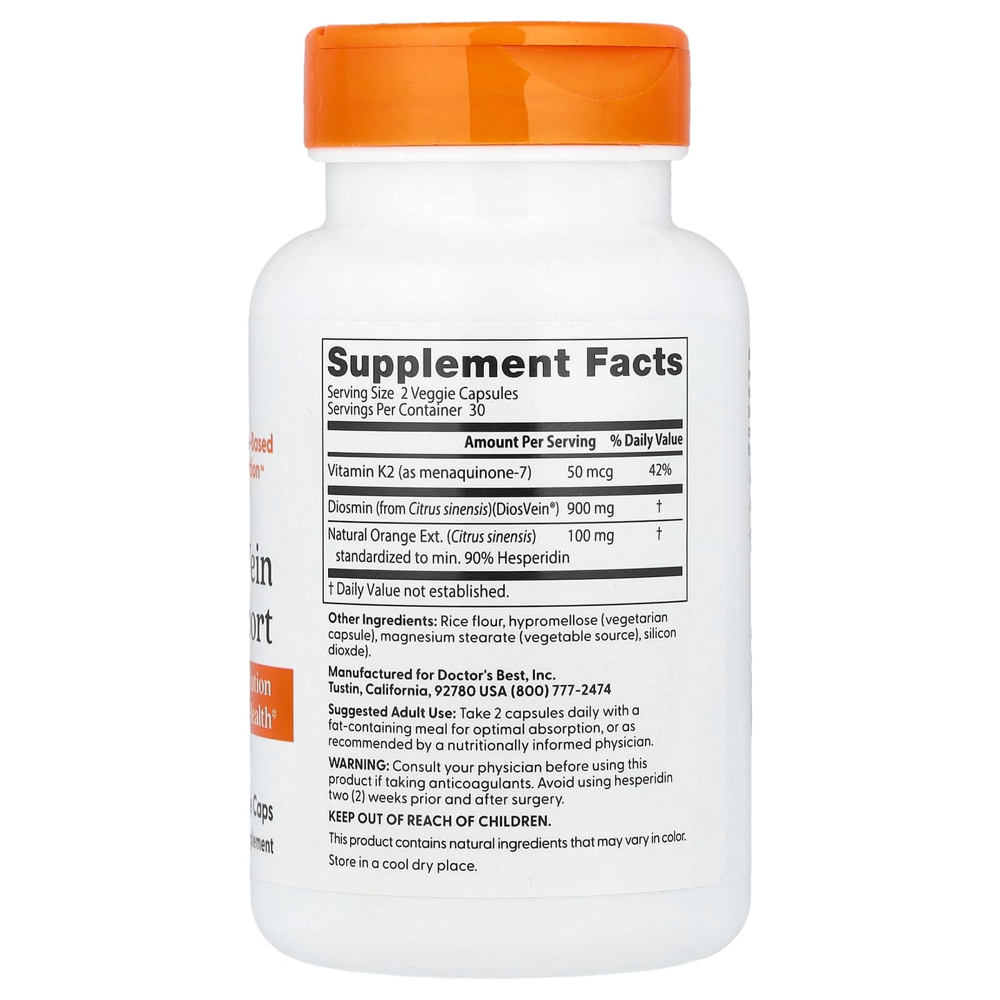 Doctor's Best Vein Support Supplement for Circulation Health - Image 2