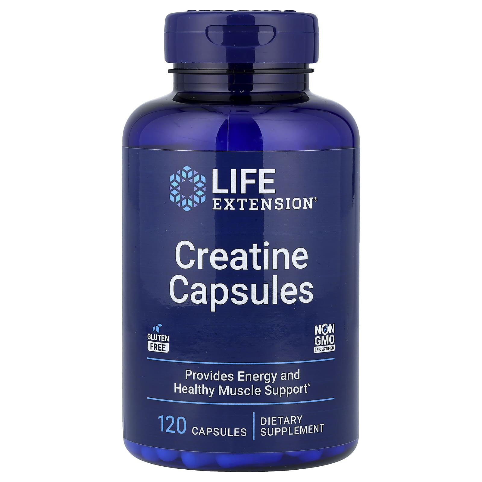 Life Extension, Creatine Capsules, 120 Capsules - Image 1