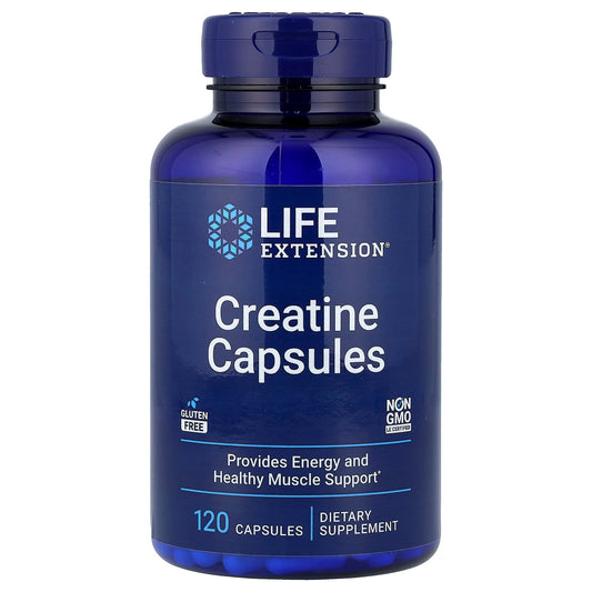 Life Extension, Creatine Capsules, 120 Capsules - Image 1