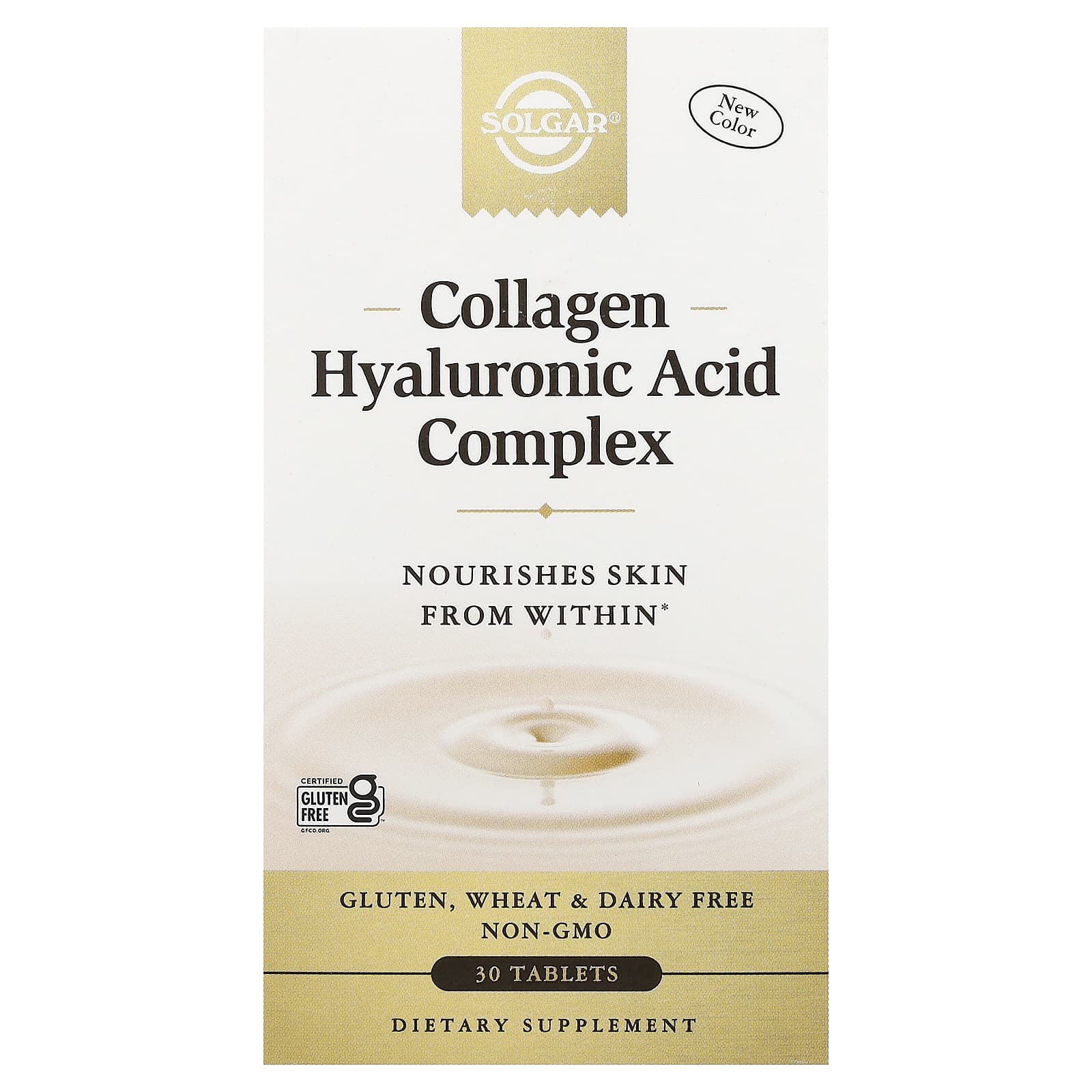 Solgar, Collagen Hyaluronic Acid Complex, 30 Tablets - Image 1