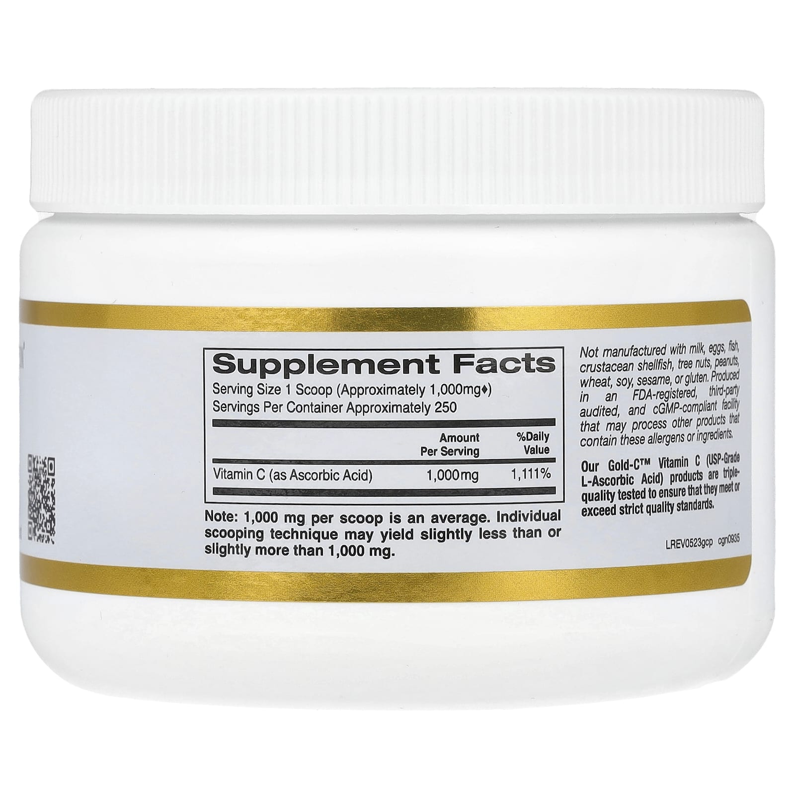 Boost Immunity with USP Grade Vitamin C by California Gold Nutrition - Image 2