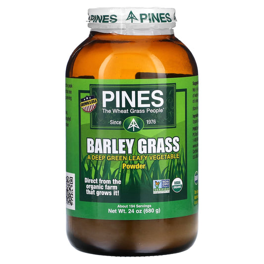 Pines International, Barley Grass, Powder, 24 oz (680 g) - Image 1