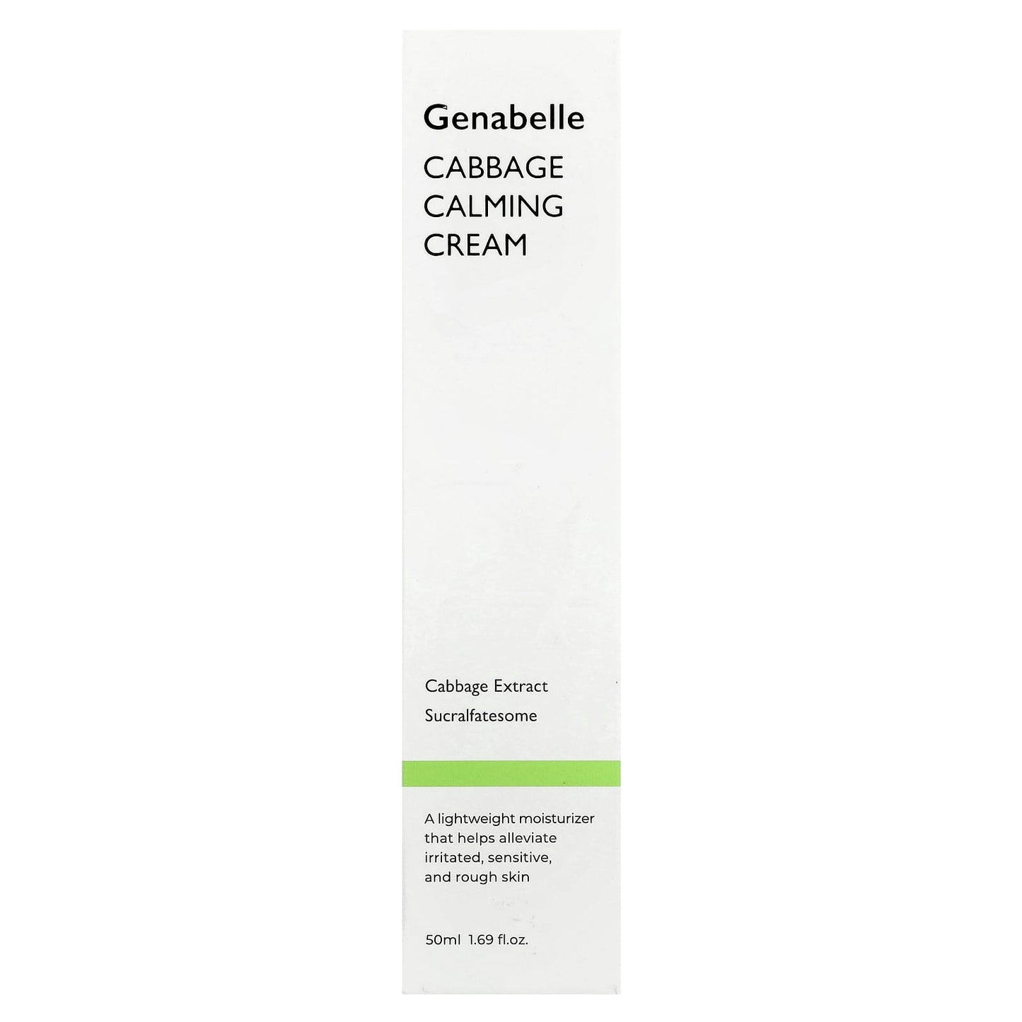 Genabelle Cabbage Calming Cream for Sensitive Skin - Soothing Moisturizer - Image 2