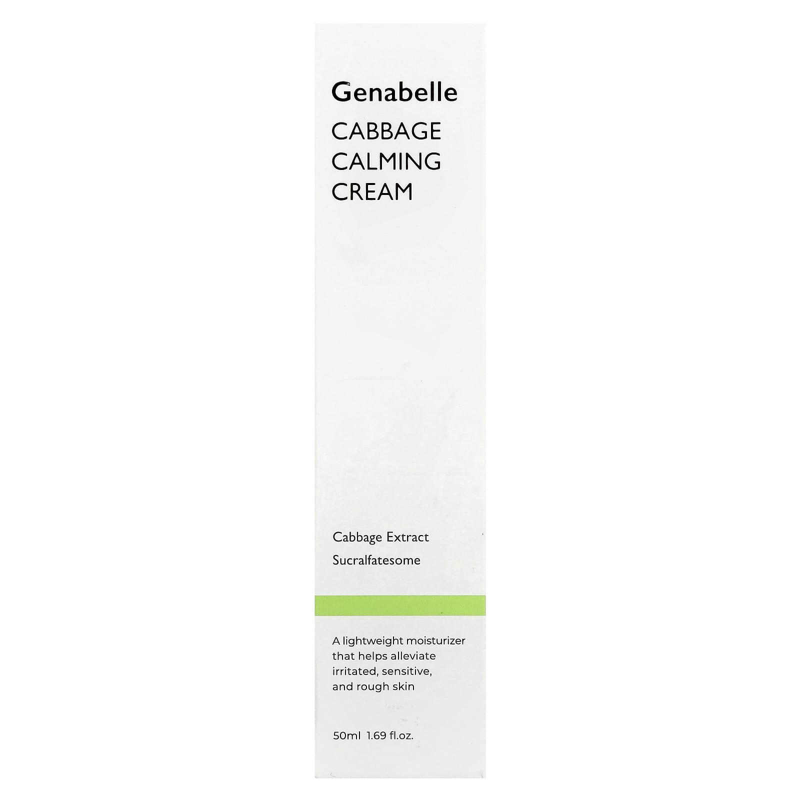 Genabelle Cabbage Calming Cream for Sensitive Skin - Soothing Moisturizer - Image 2