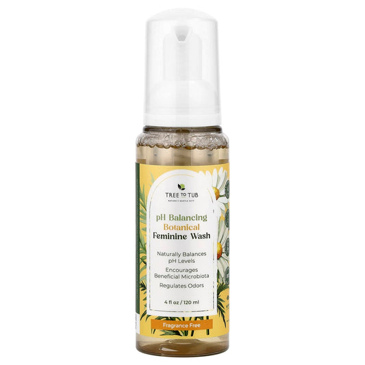 Tree To Tub, pH Balancing Botanical Feminine Wash, Fragrance Free , 4 fl oz (120 ml) - Image 1